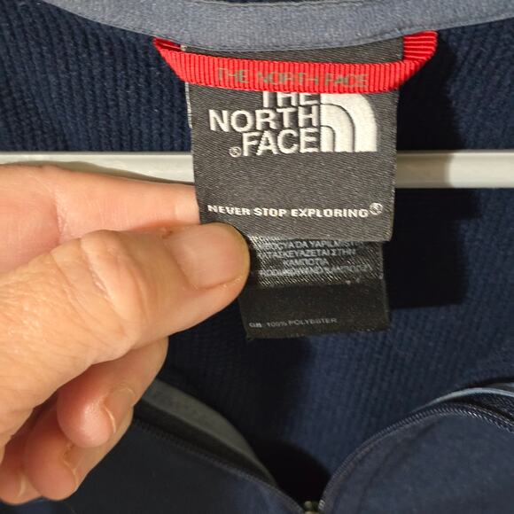 The North Face Tech 1/4 Zip Adult Unisex Large Pristine Condition Navy Blue - Picture 3 of 7